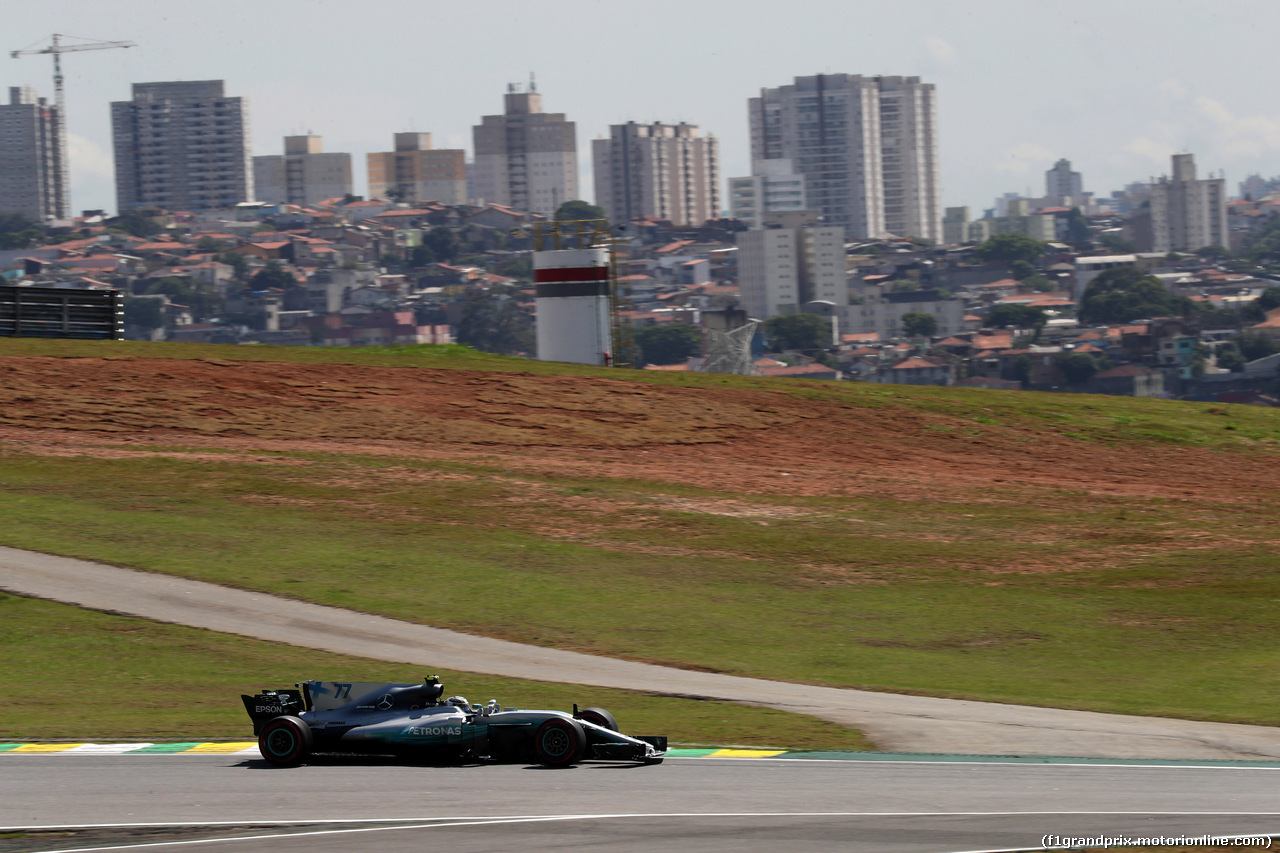 GP BRASILE, 10.11.2017 - Prove Libere 1, Valtteri Bottas (FIN) Mercedes AMG F1 W08