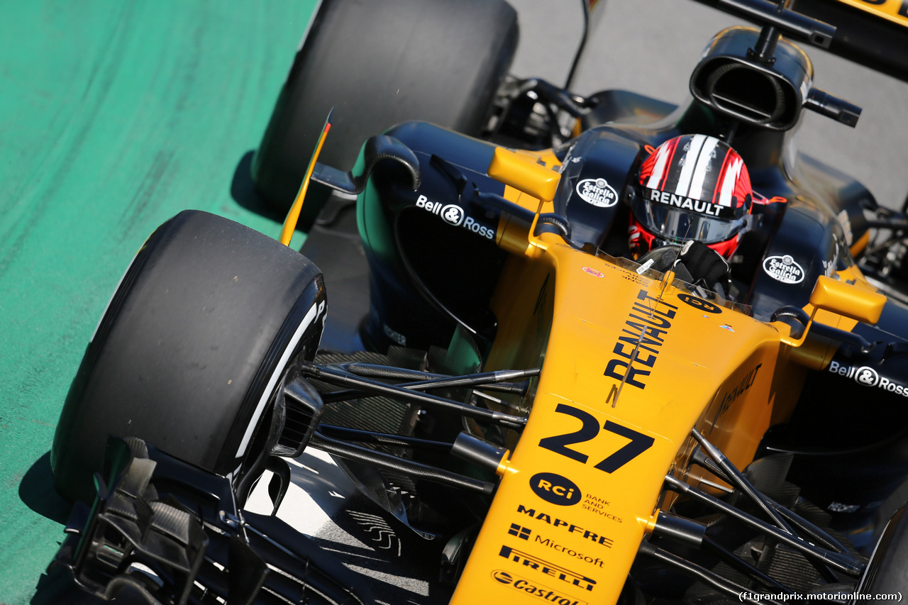 GP BRASILE, 10.11.2017 - Prove Libere 1, Nico Hulkenberg (GER) Renault Sport F1 Team RS17