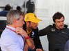 GP BRASILE, 10.11.2017 - Free Practice 1, Carlos Sainz (ESP) WRC Champion former, Carlos Sainz Jr (ESP) Renault Sport F1 Team RS17 e Fernando Alonso (ESP) McLaren MCL32