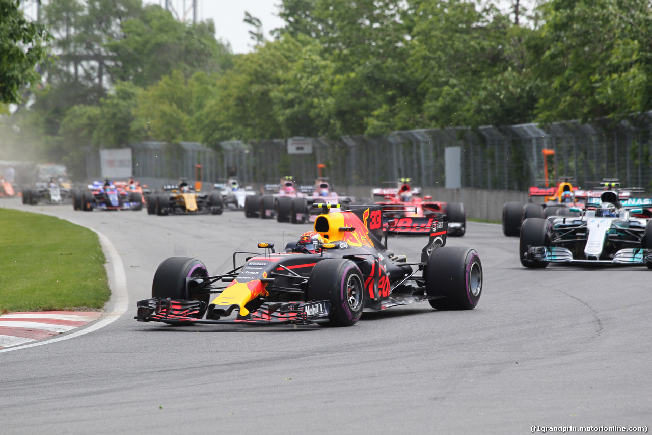 GP CANADA, 11.06.2017- Gara, Max Verstappen (NED) Red Bull Racing RB13