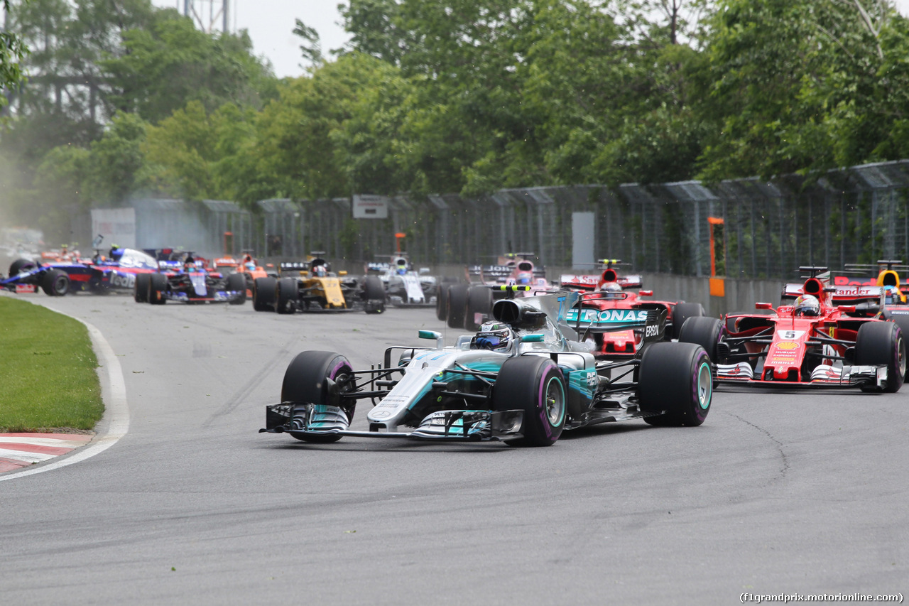 GP CANADA, 11.06.2017- Gara, Valtteri Bottas (FIN) Mercedes AMG F1 W08