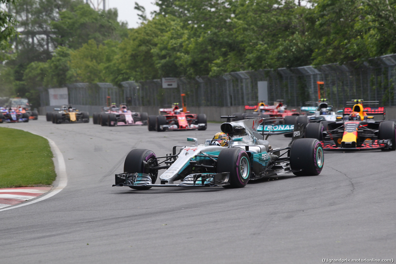 GP CANADA, 11.06.2017- Gara, Lewis Hamilton (GBR) Mercedes AMG F1 W08