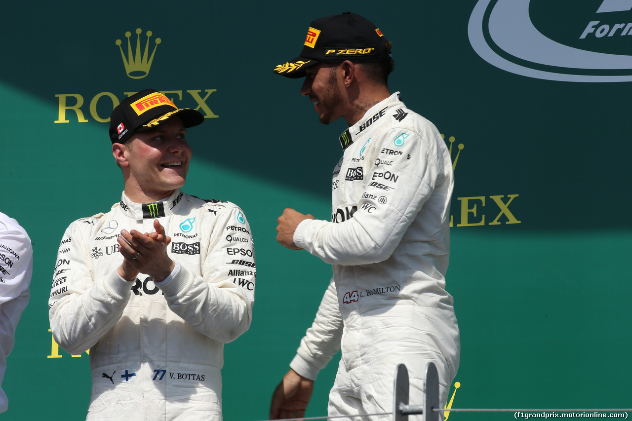 GP CANADA, 11.06.2017, Podium, winner Lewis Hamilton (GBR) Mercedes AMG F1 W08 , 2nd Valtteri Bottas (FIN) Mercedes AMG F1 W08