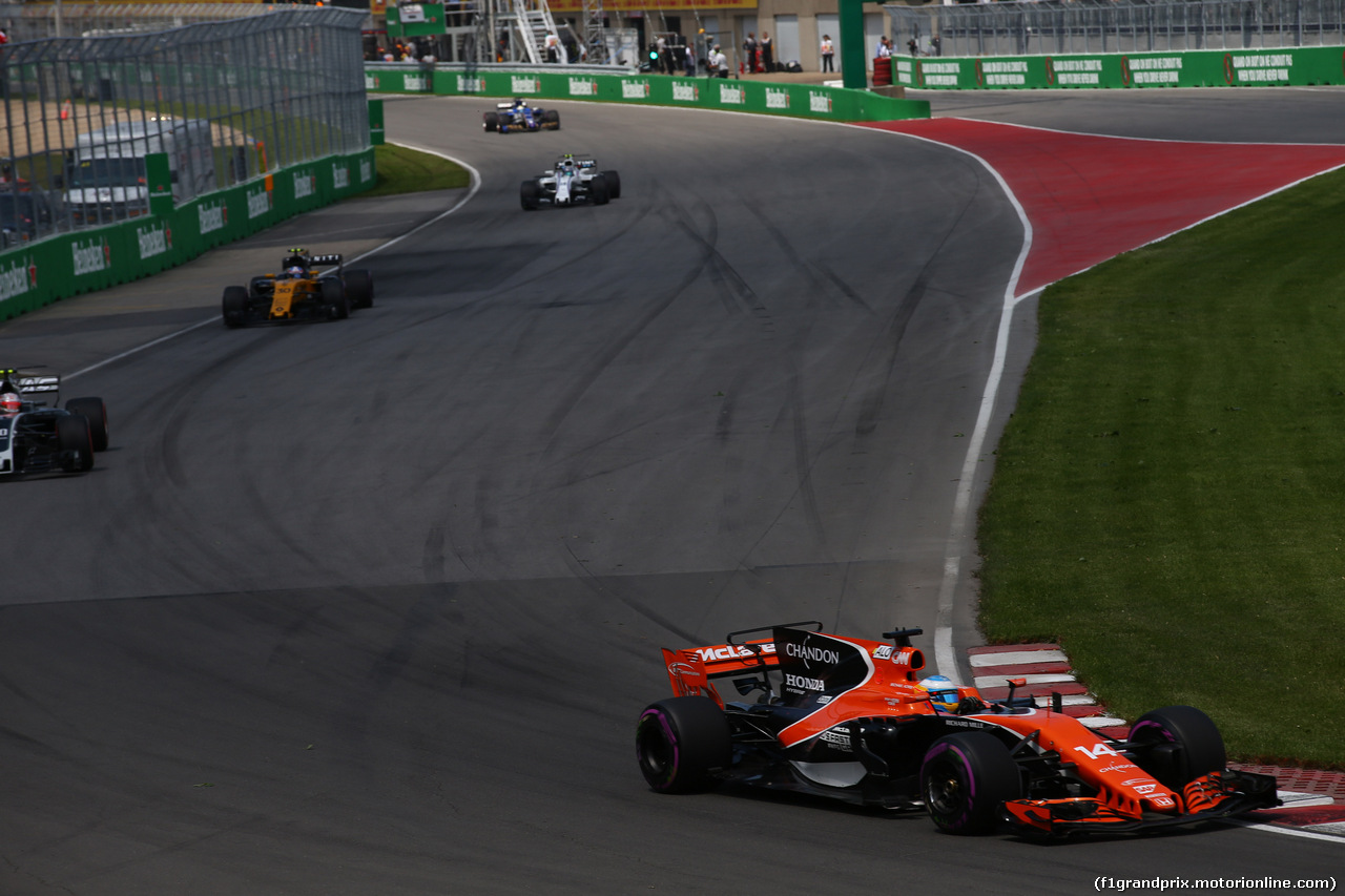 GP CANADA, 11.06.2017- Gara, Fernando Alonso (ESP) McLaren Honda MCL32