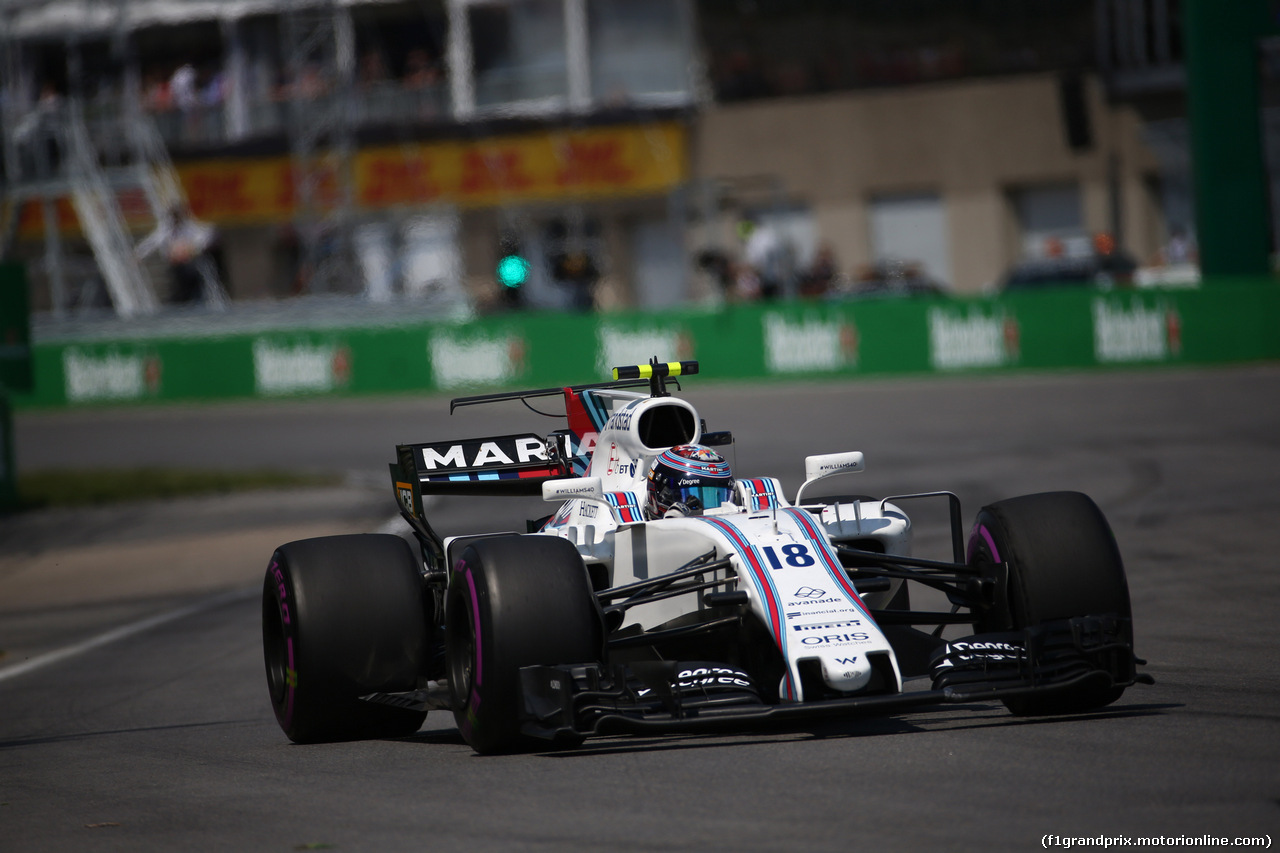 GP CANADA, 11.06.2017- Gara, Lance Stroll (CDN) Williams FW40