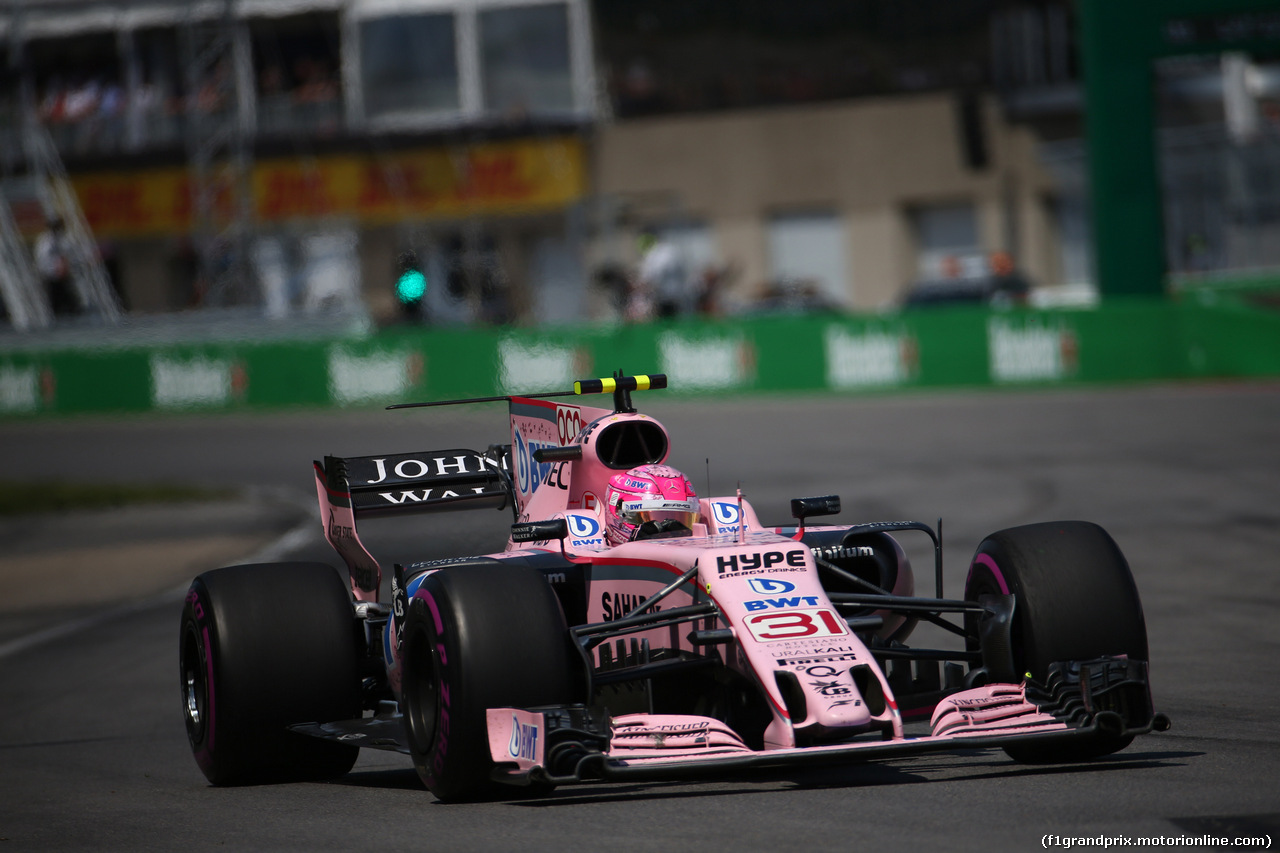 GP CANADA, 11.06.2017- Gara, Esteban Ocon (FRA) Sahara Force India F1 VJM10