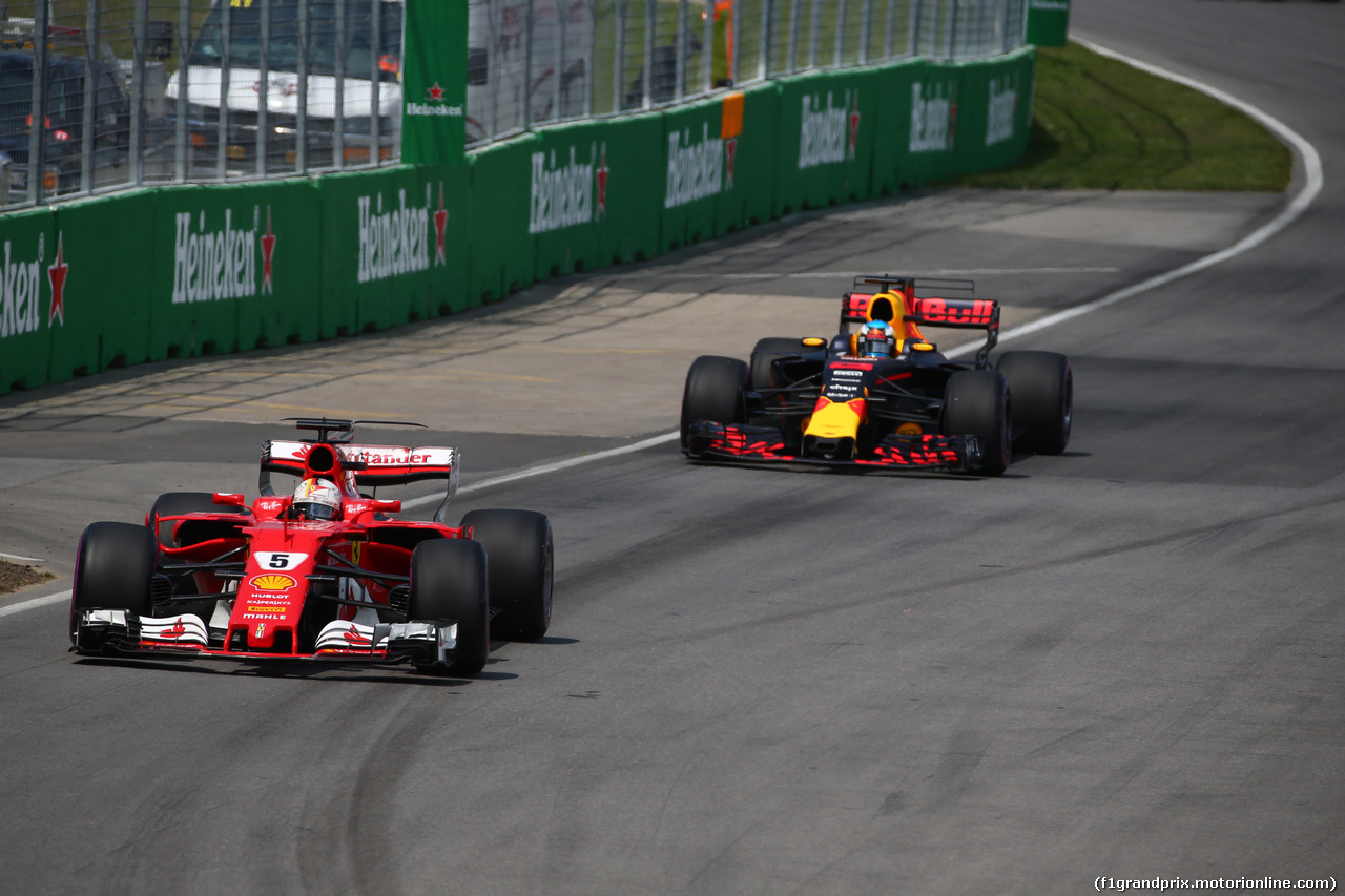 GP CANADA, 11.06.2017- Gara, Sebastian Vettel (GER) Ferrari SF70H