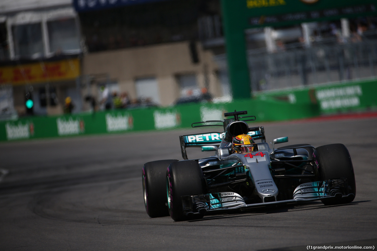 GP CANADA, 11.06.2017- Gara, Lewis Hamilton (GBR) Mercedes AMG F1 W08