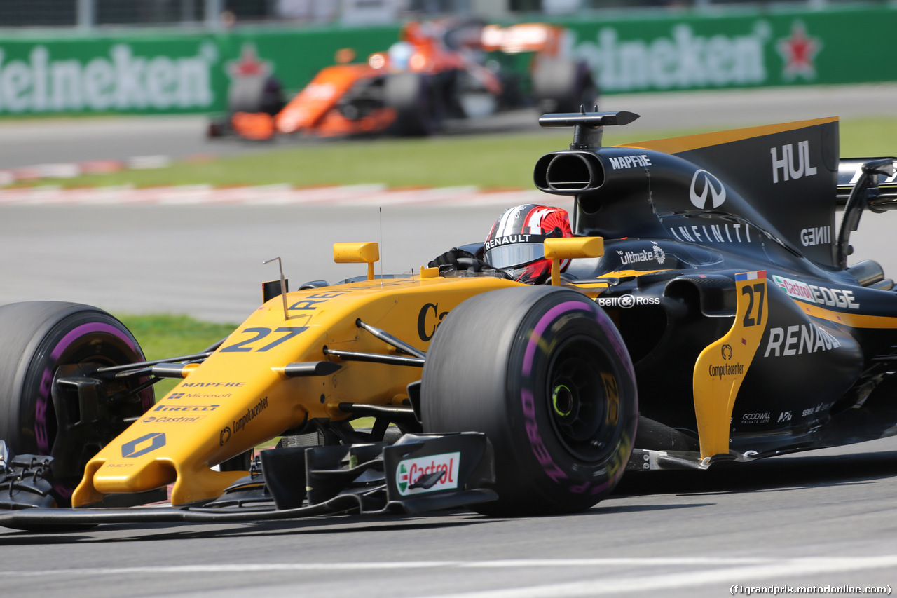 GP CANADA, 11.06.2017- Gara, Nico Hulkenberg (GER) Renault Sport F1 Team RS17