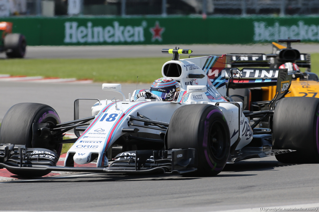 GP CANADA, 11.06.2017- Gara, Lance Stroll (CDN) Williams FW40