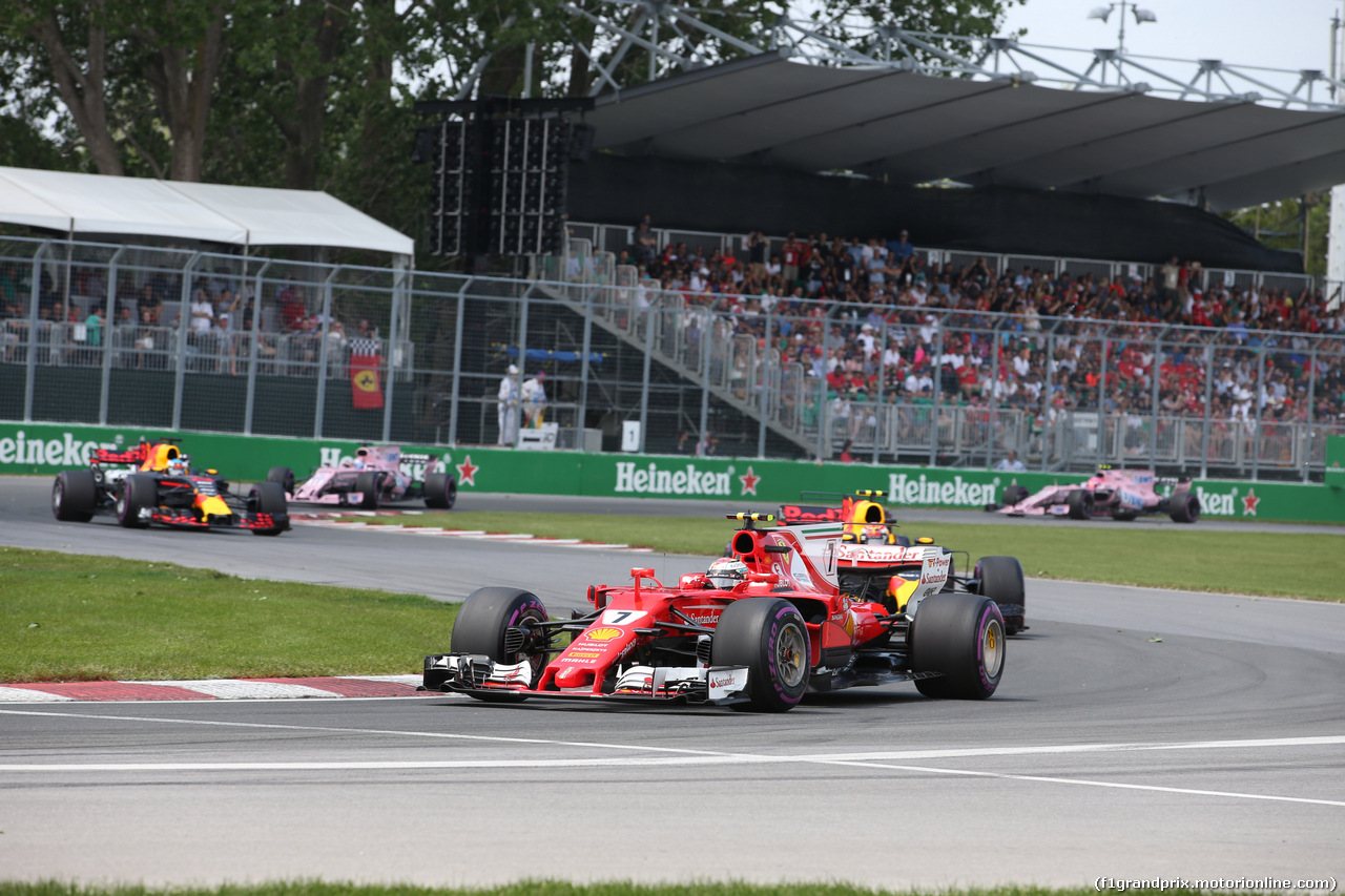 GP CANADA, 11.06.2017- Gara, Kimi Raikkonen (FIN) Ferrari SF70H