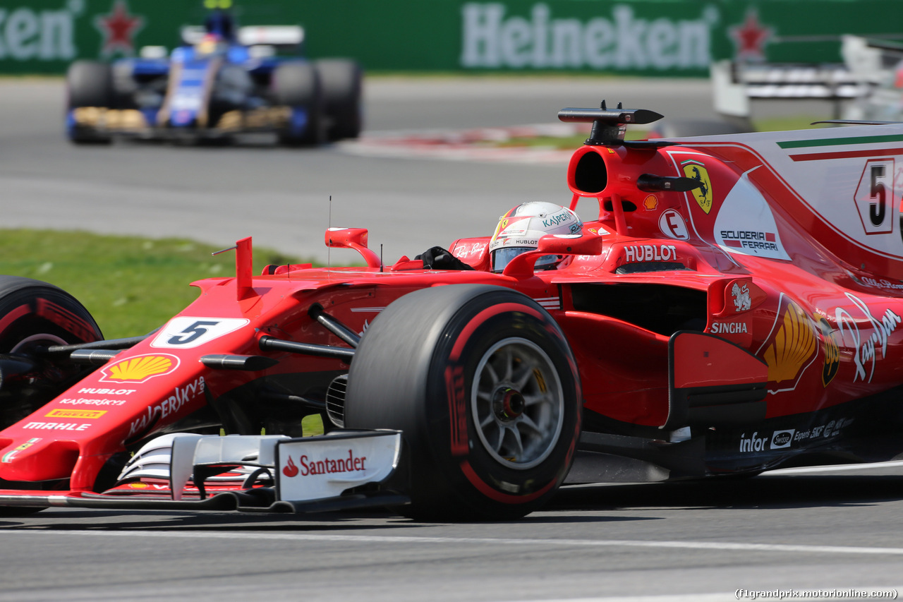 GP CANADA, 11.06.2017- Gara, Sebastian Vettel (GER) Ferrari SF70H