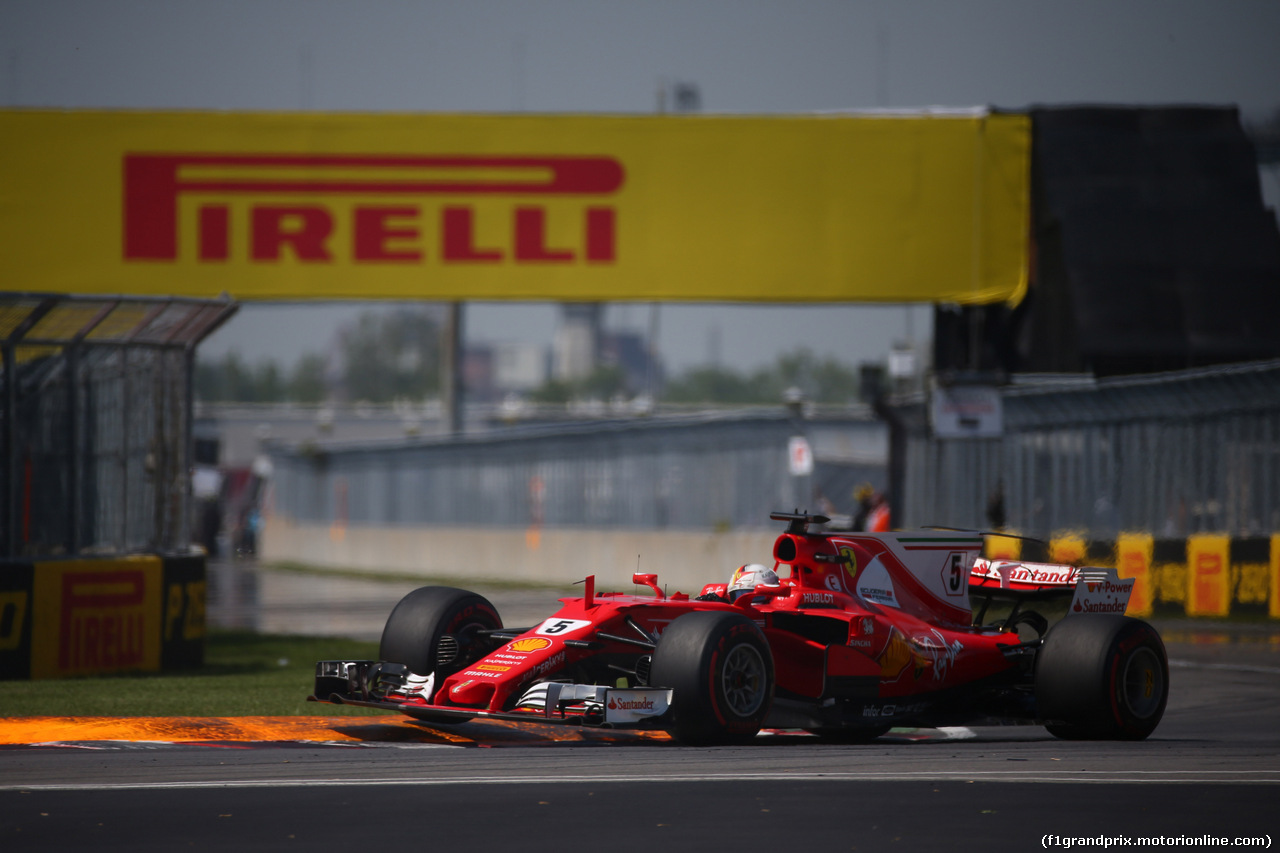 GP CANADA, 11.06.2017- Gara, Sebastian Vettel (GER) Ferrari SF70H