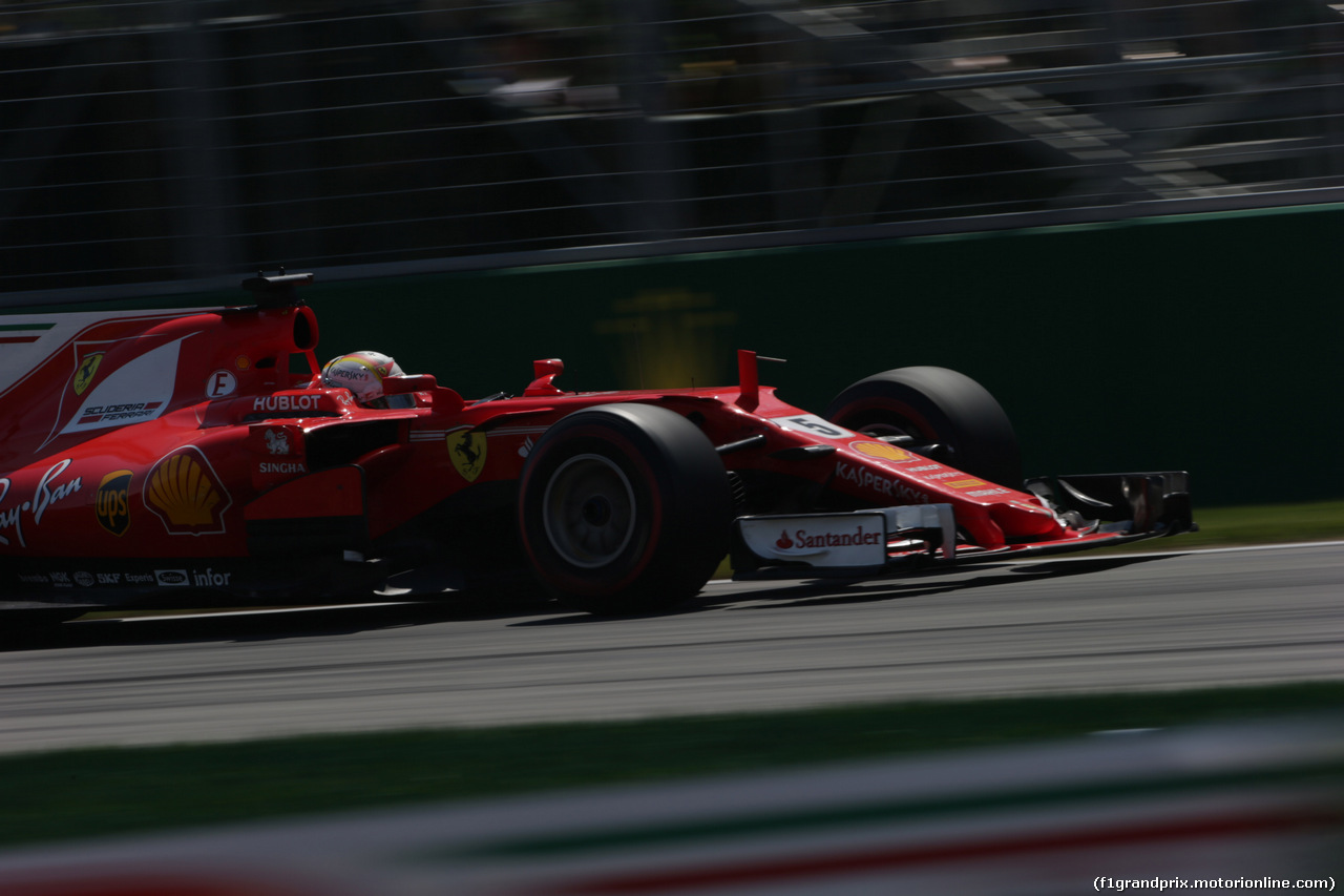 GP CANADA, 11.06.2017- Gara, Sebastian Vettel (GER) Ferrari SF70H