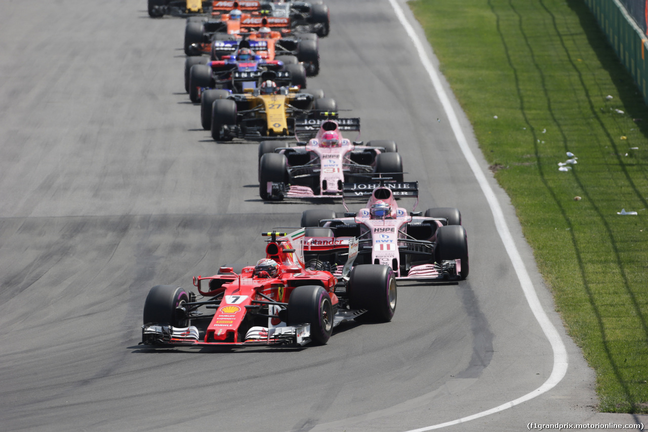 GP CANADA, 11.06.2017- Gara, Kimi Raikkonen (FIN) Ferrari SF70H