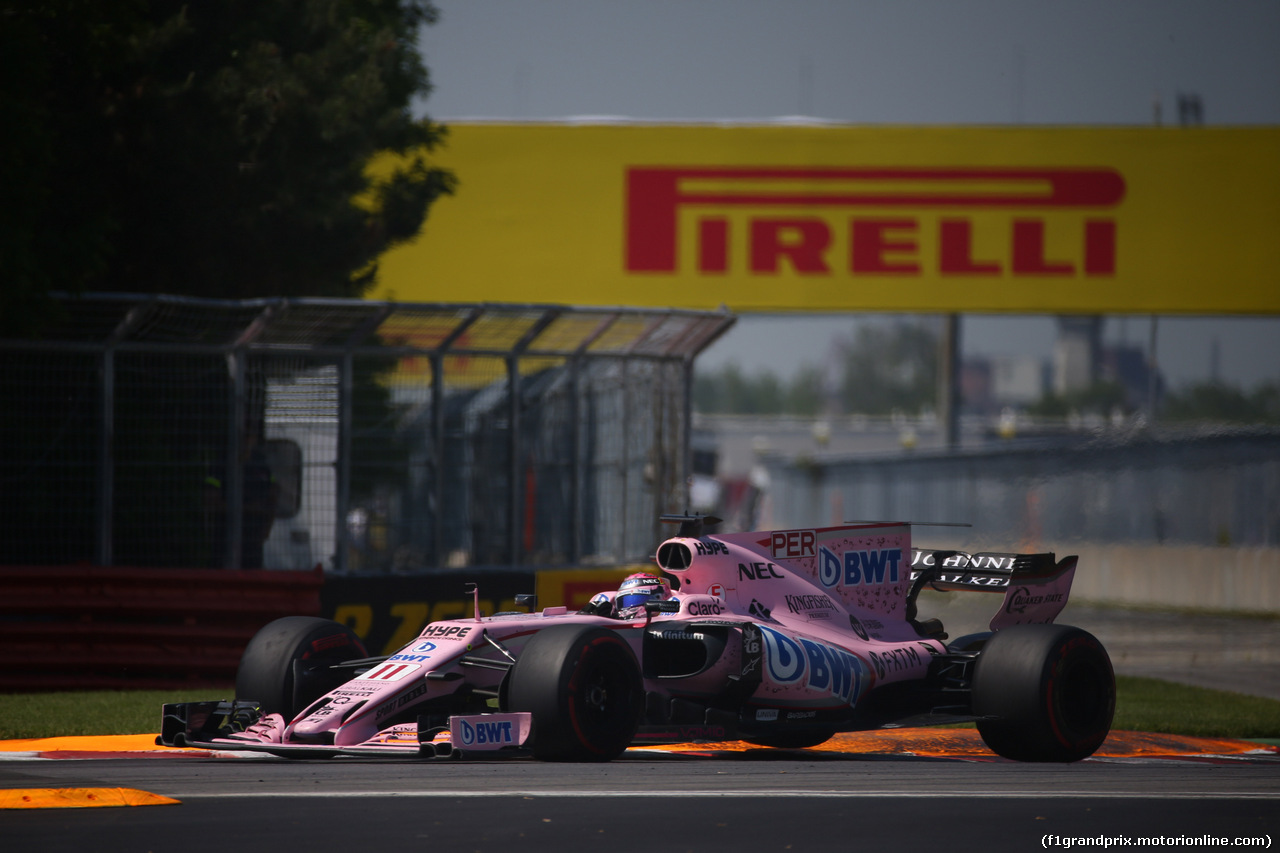 GP CANADA, 11.06.2017- Gara, Sergio Perez (MEX) Sahara Force India F1 VJM010