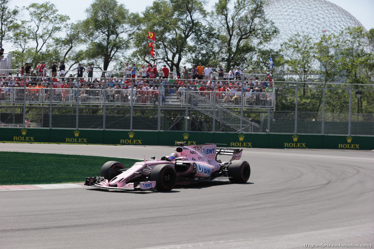 GP CANADA, 11.06.2017- Gara, Sergio Perez (MEX) Sahara Force India F1 VJM010