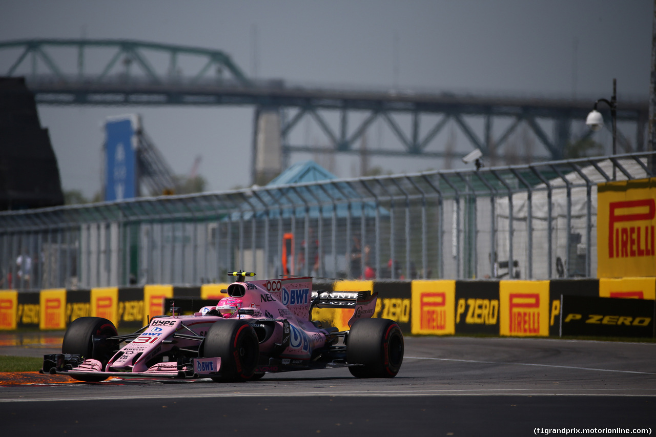 GP CANADA, 11.06.2017- Gara, Esteban Ocon (FRA) Sahara Force India F1 VJM10