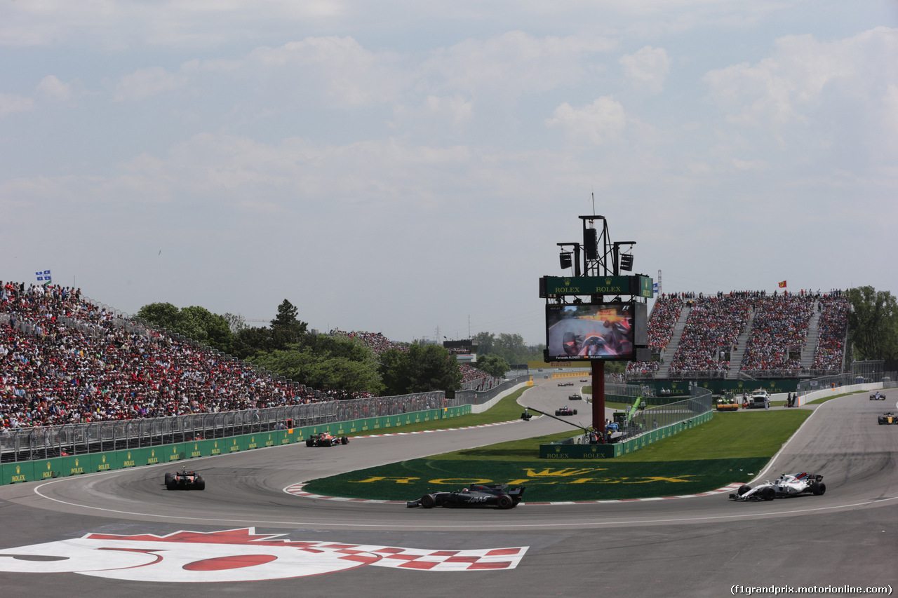 GP CANADA, 11.06.2017- Gara, Kevin Magnussen (DEN) Haas F1 Team VF-17