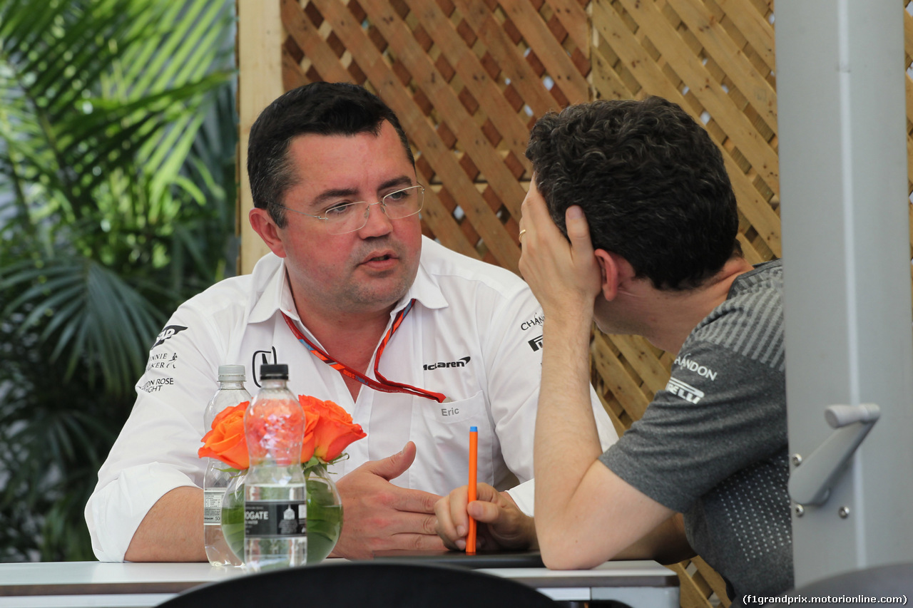 GP CANADA, 08.06.2017- Eric Boullier (FRA) McLaren Racing Director
