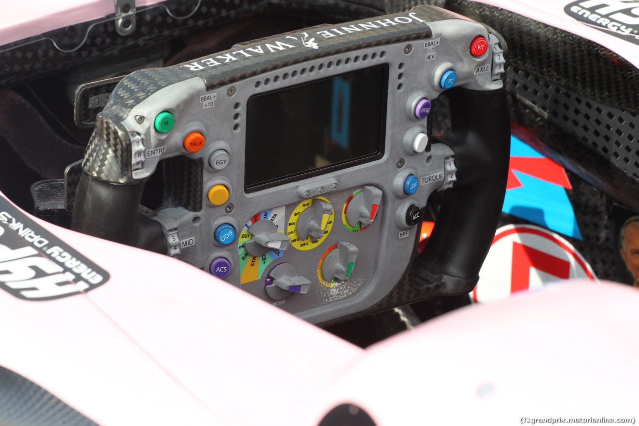 GP CANADA, 08.06.2017- Sahara Force India F1 VJM010 steering wheel