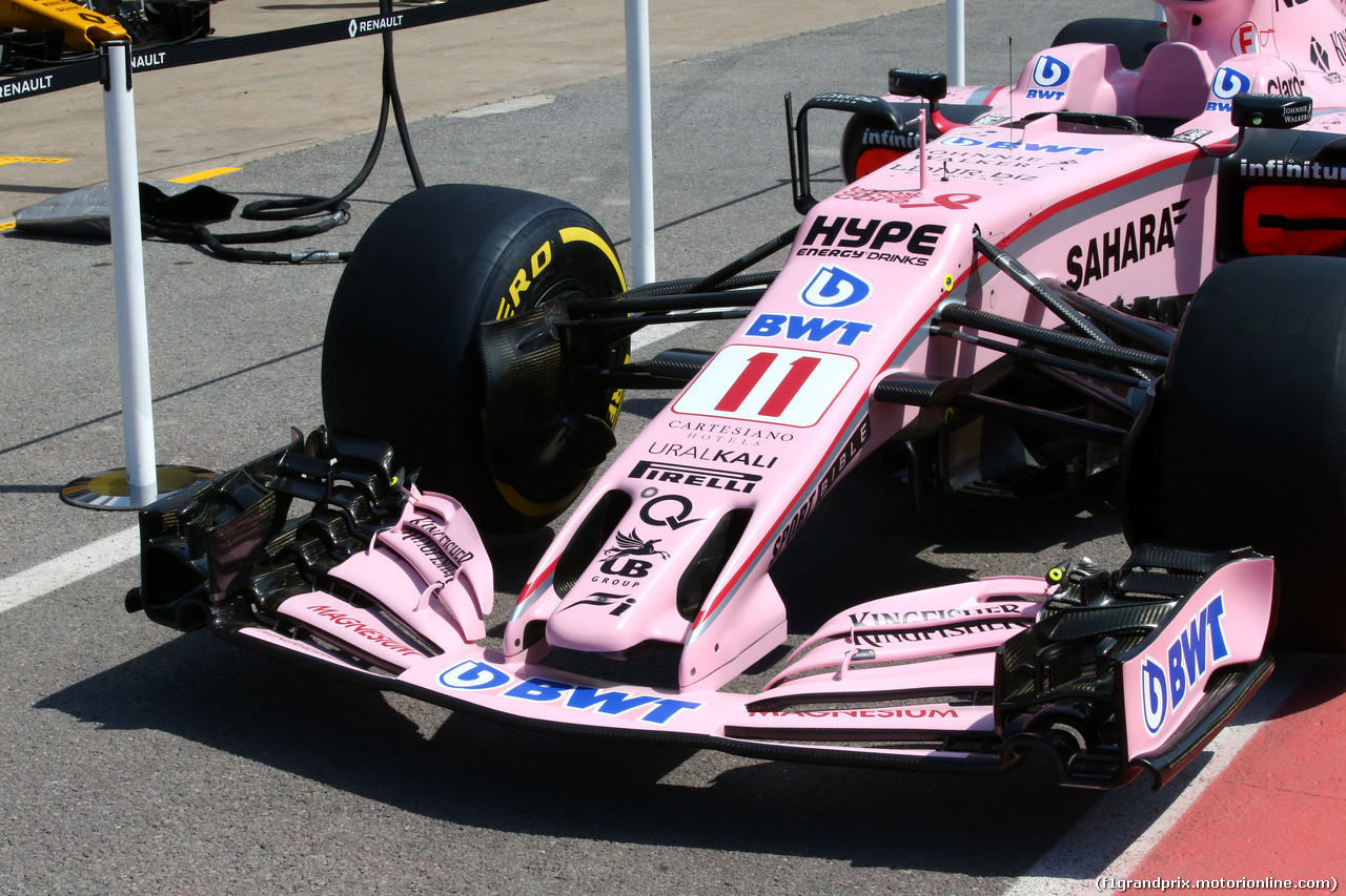 GP CANADA, 08.06.2017- Sahara Force India F1 VJM010 Frontal Wing