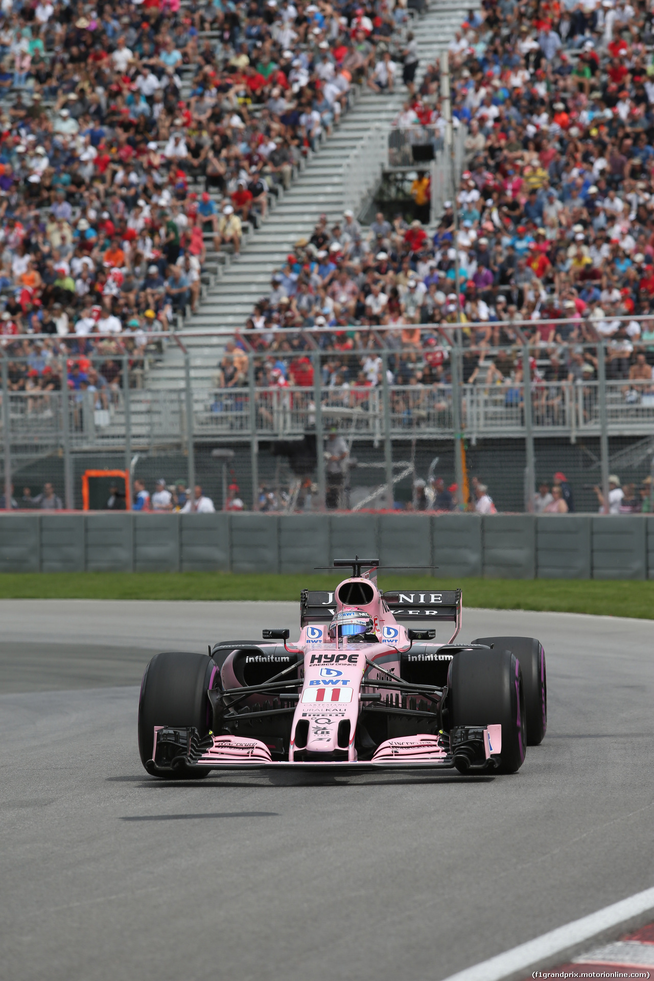 GP CANADA, 09.06.2017- Prove Libere 2, Sergio Perez (MEX) Sahara Force India F1 VJM010