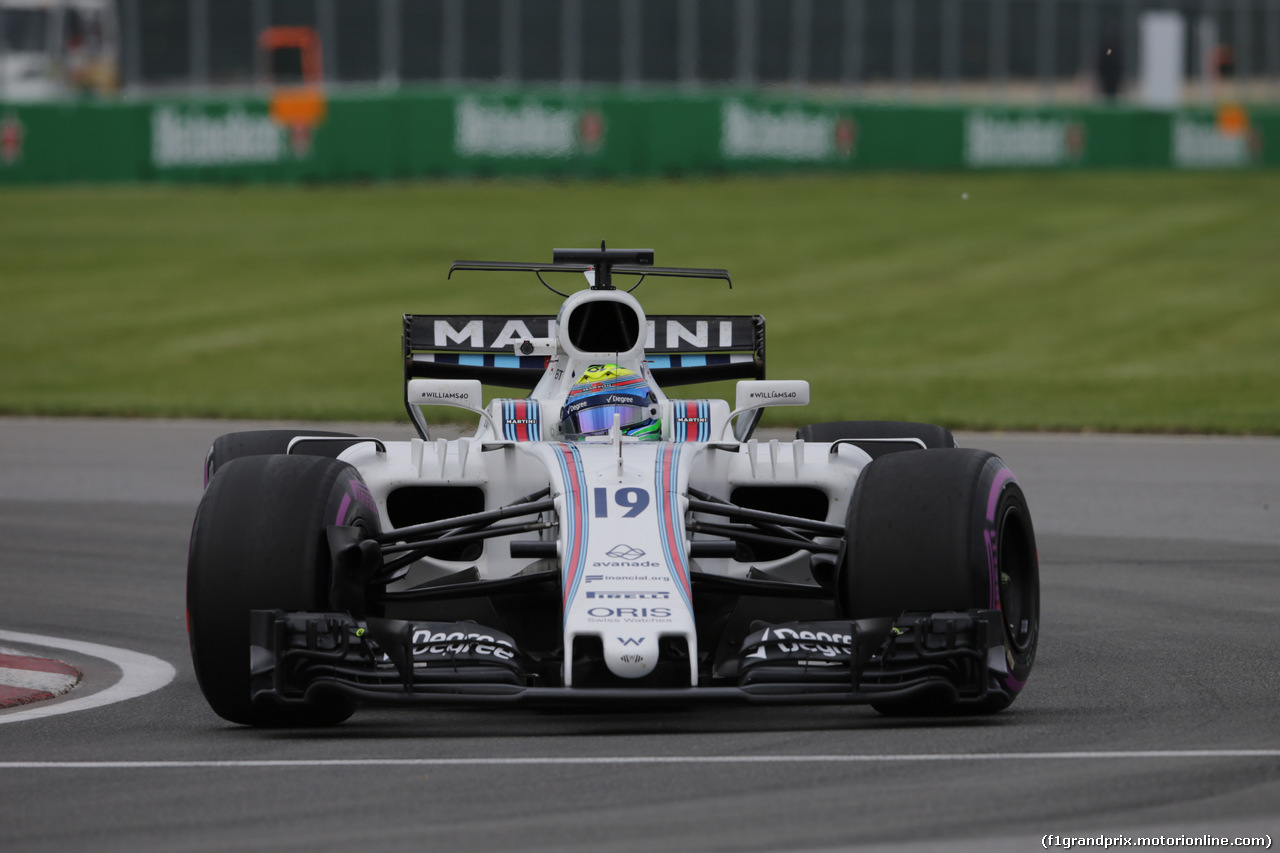 GP CANADA, 09.06.2017- Prove Libere 2, Felipe Massa (BRA) Williams F1 Team FW40