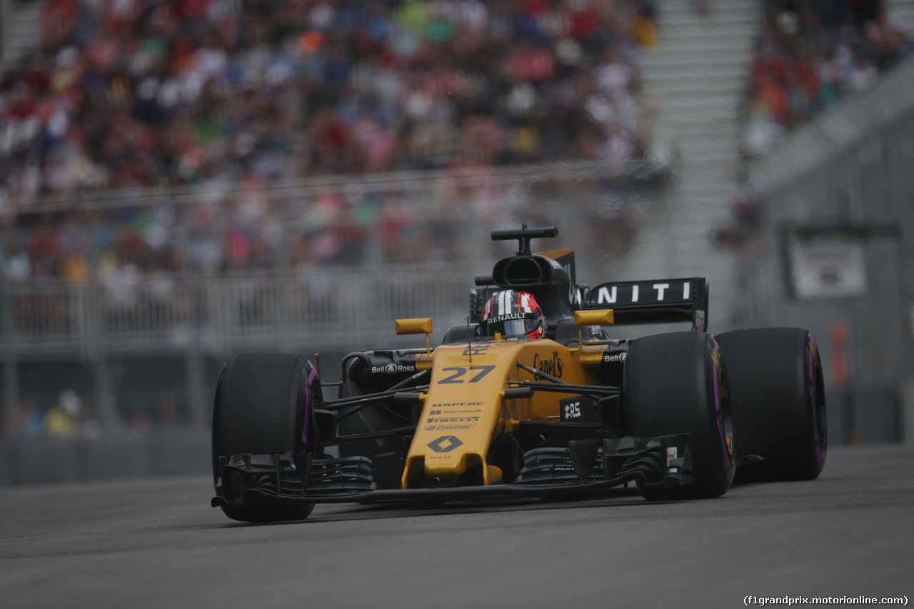 GP CANADA, 09.06.2017- Prove Libere 2, Nico Hulkenberg (GER) Renault Sport F1 Team RS17