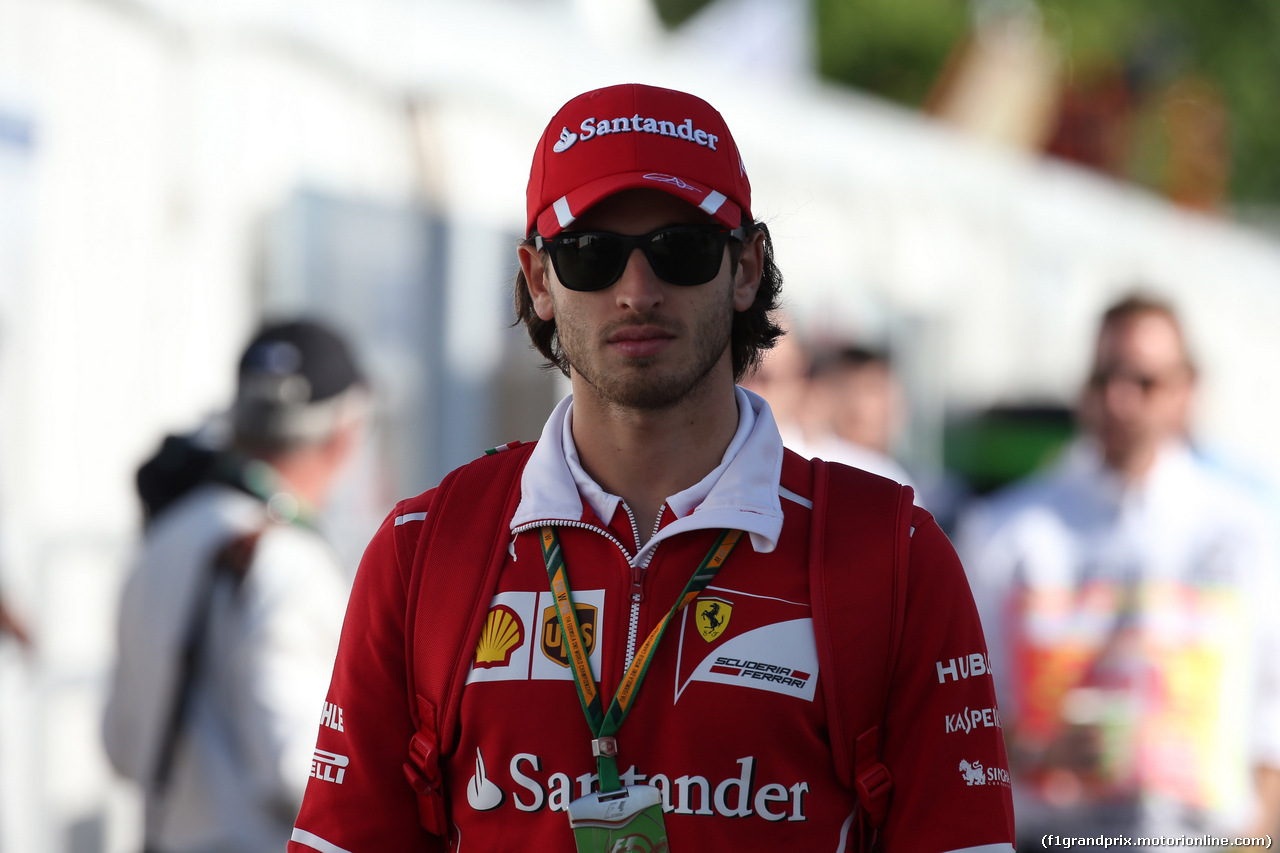 GP CANADA, 10.06.2017- Antonio Giovinazzi (ITA) Ferrari Development Driver