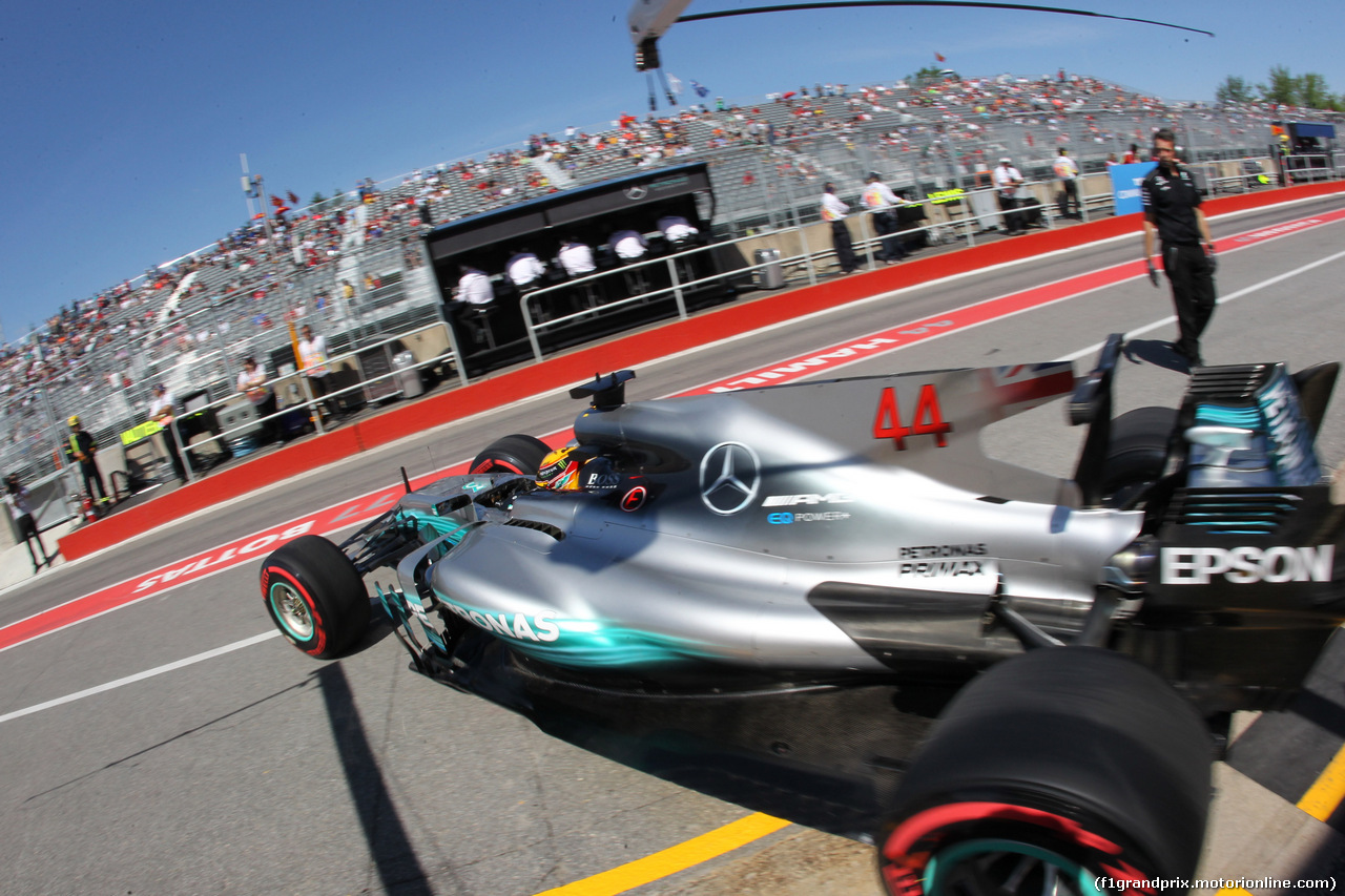 GP CANADA, 10.06.2017- Free practice 3, Lewis Hamilton (GBR) Mercedes AMG F1 W08