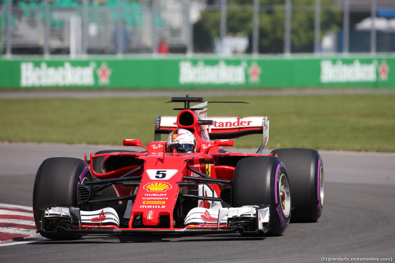 GP CANADA, 10.06.2017- Free practice 3, Sebastian Vettel (GER) Ferrari SF70H