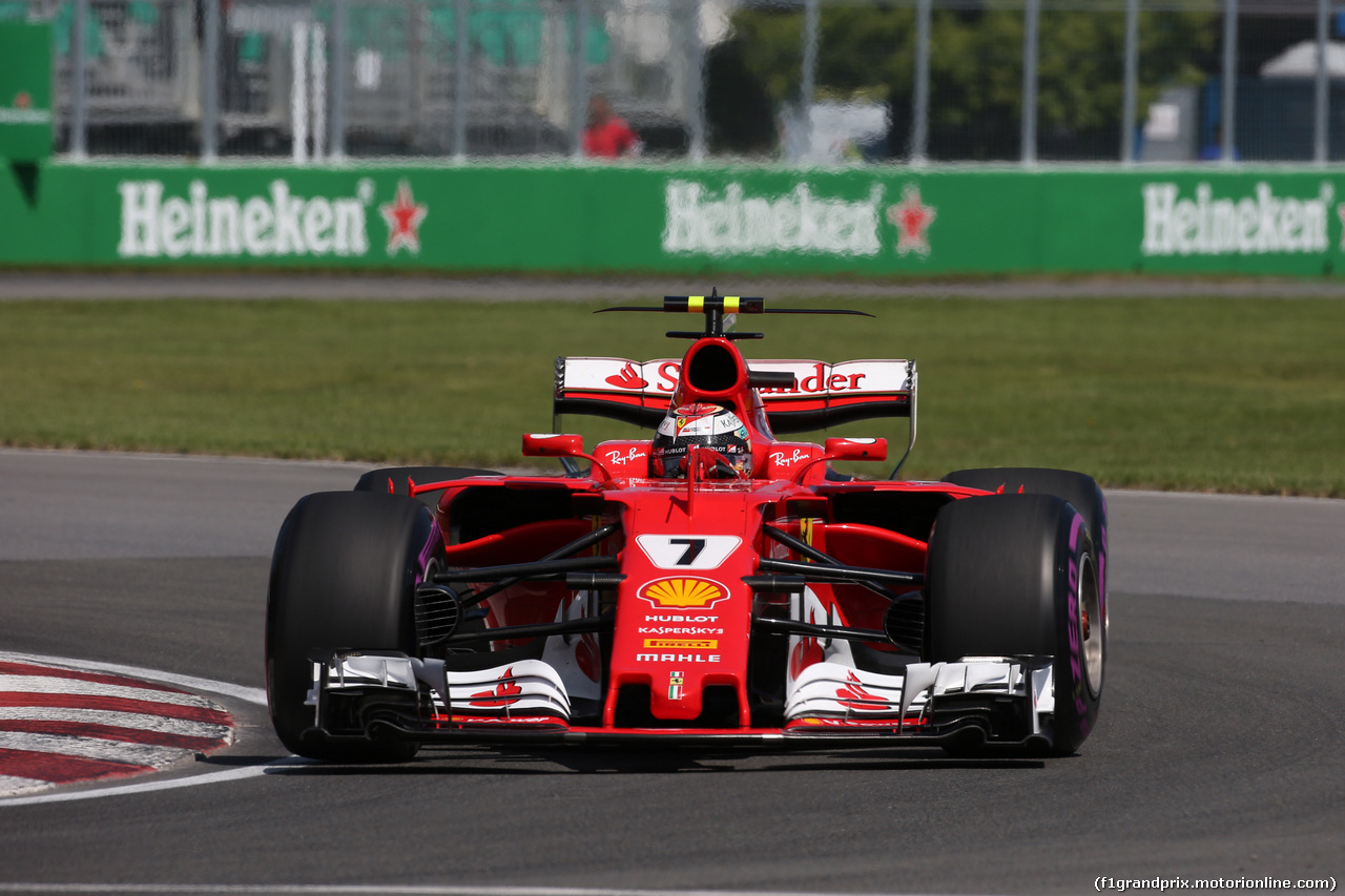 GP CANADA, 10.06.2017- Free practice 3, Kimi Raikkonen (FIN) Ferrari SF70H