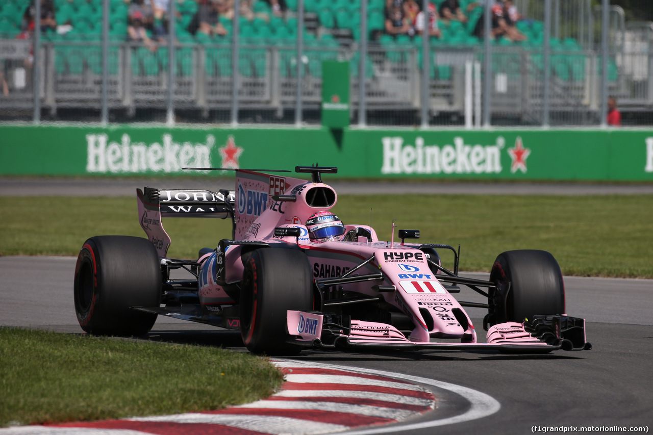 GP CANADA, 10.06.2017- Free practice 3, Sergio Perez (MEX) Sahara Force India F1 VJM010