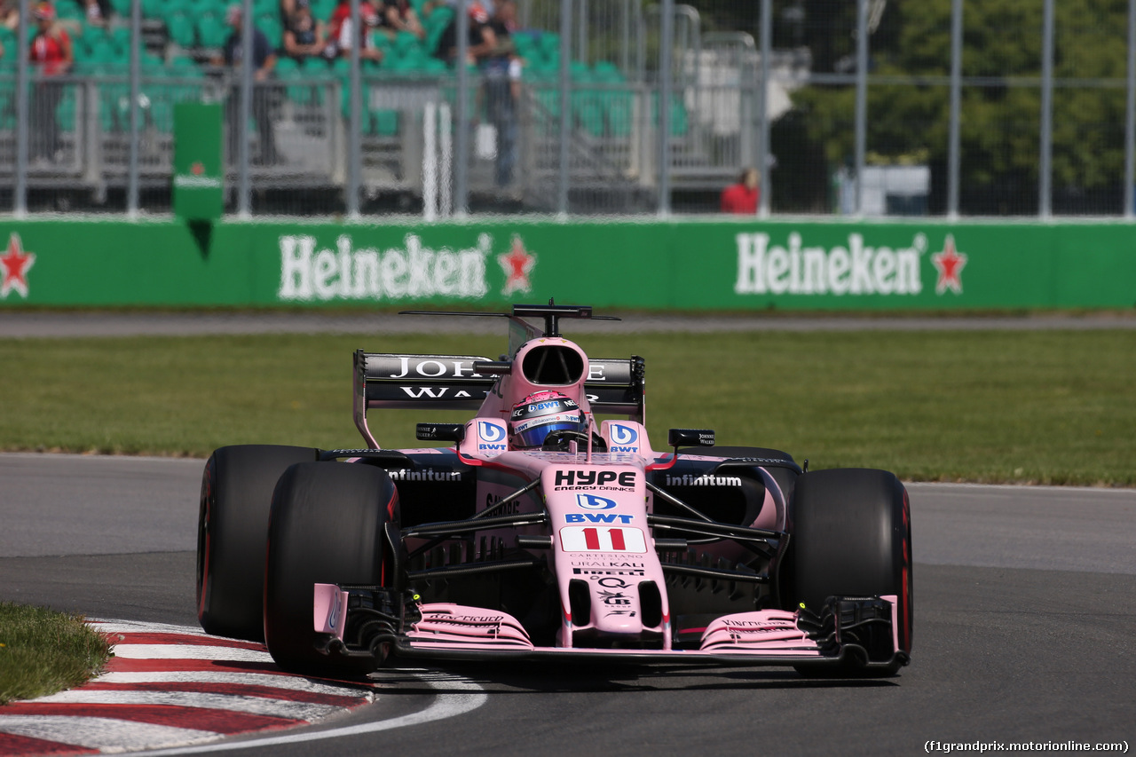 GP CANADA, 10.06.2017- Free practice 3, Sergio Perez (MEX) Sahara Force India F1 VJM010