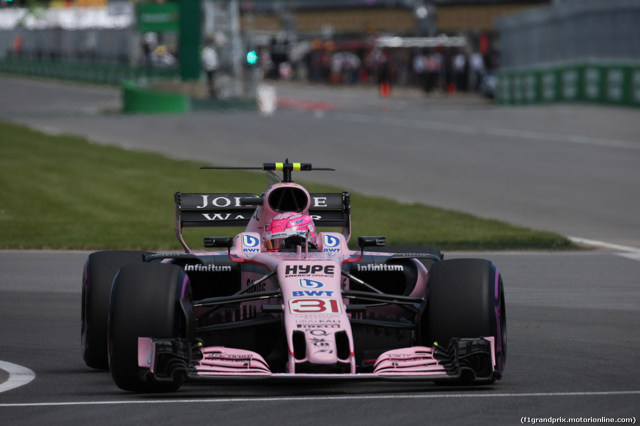 GP CANADA, 10.06.2017- Free practice 3, Esteban Ocon (FRA) Sahara Force India F1 VJM10