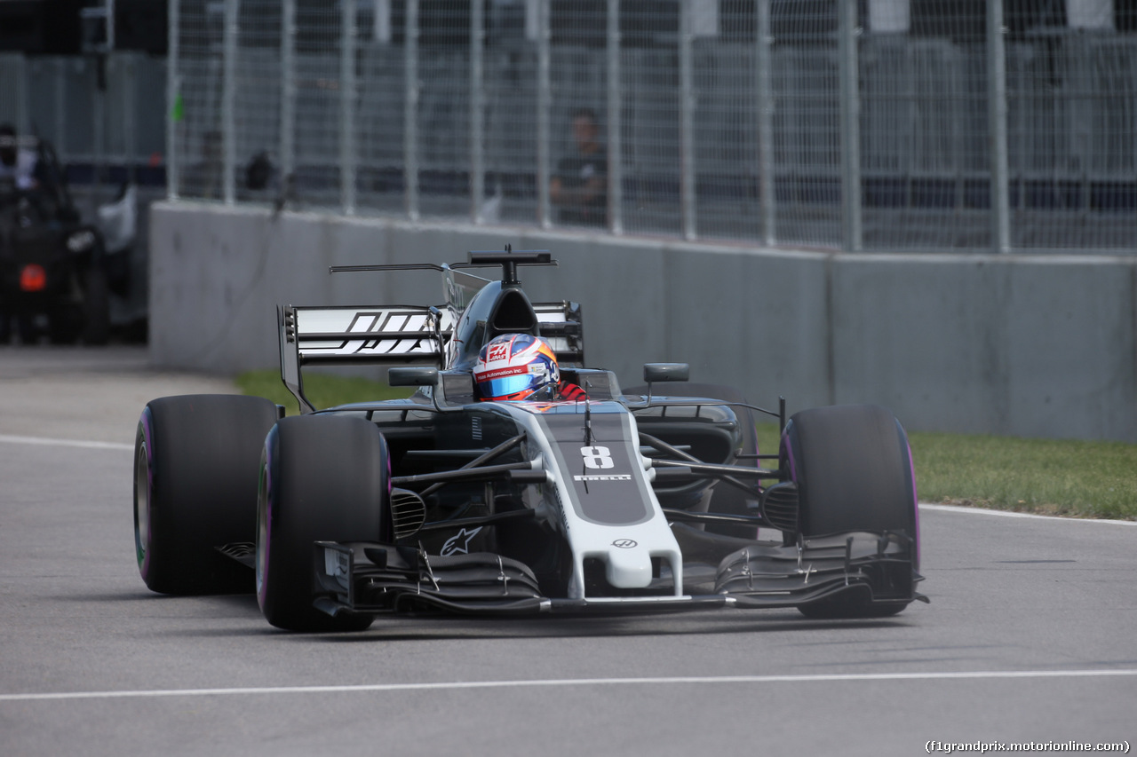 GP CANADA, 10.06.2017- Free practice 3, Romain Grosjean (FRA) Haas F1 Team VF-17