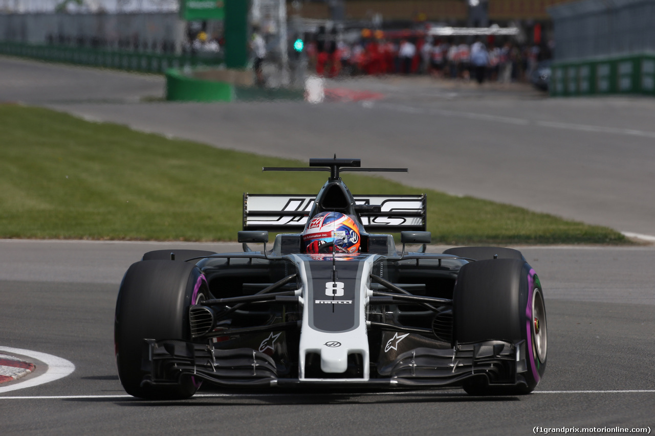 GP CANADA, 10.06.2017- Free practice 3, Romain Grosjean (FRA) Haas F1 Team VF-17