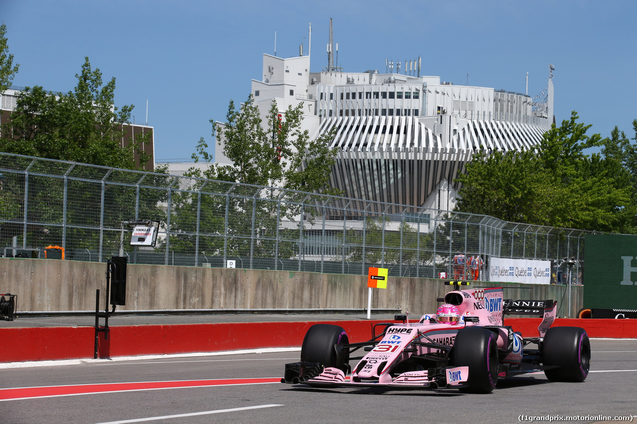 GP CANADA, 10.06.2017- Free practice 3, Esteban Ocon (FRA) Sahara Force India F1 VJM10