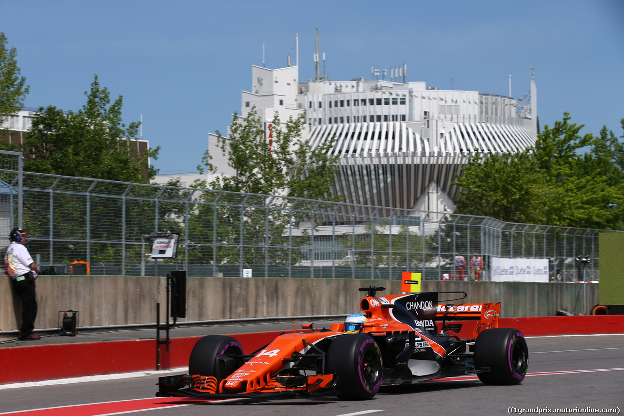 GP CANADA, 10.06.2017- Free practice 3, Fernando Alonso (ESP) McLaren Honda MCL32