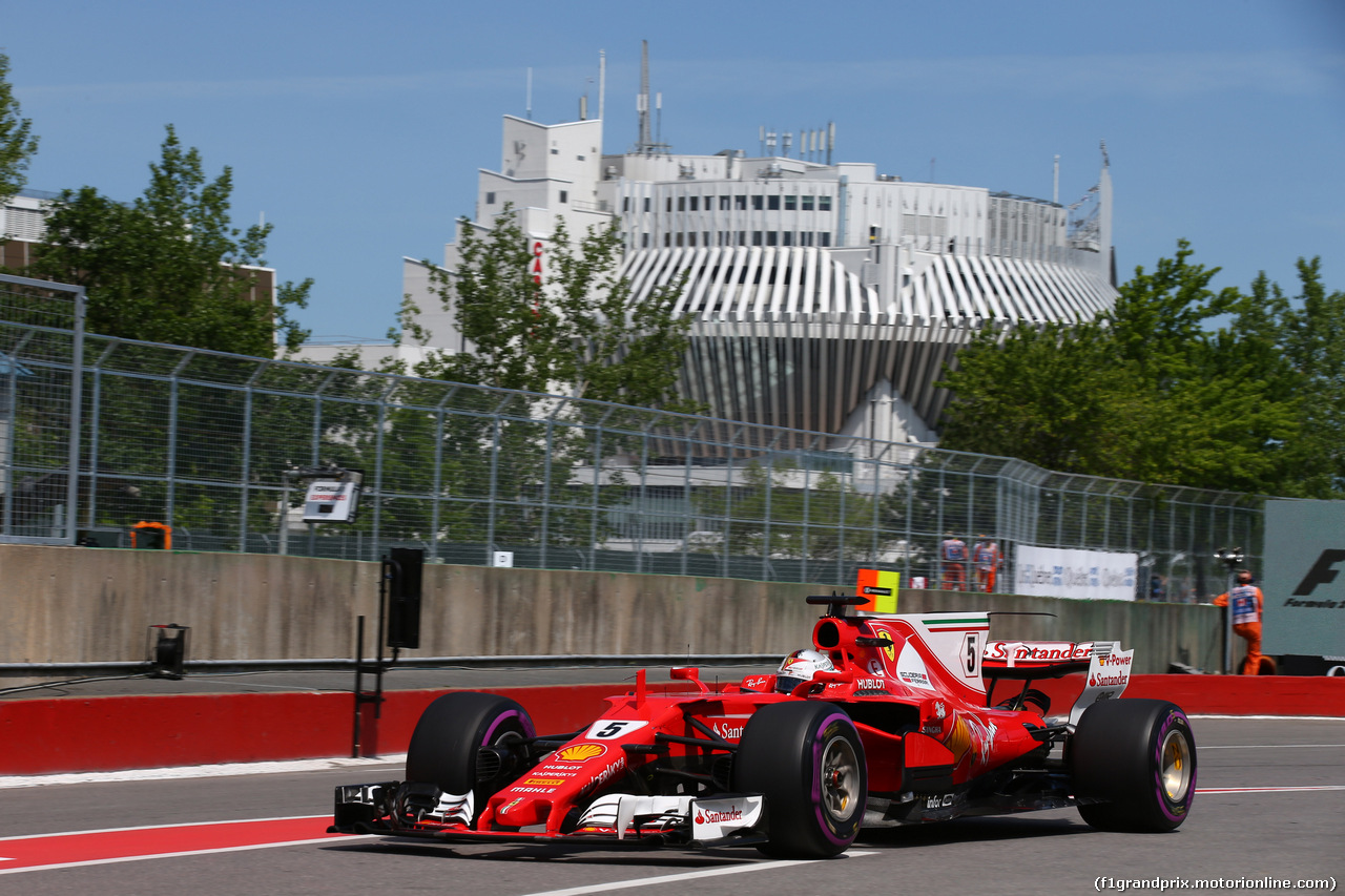 GP CANADA, 10.06.2017- Free practice 3, Sebastian Vettel (GER) Ferrari SF70H