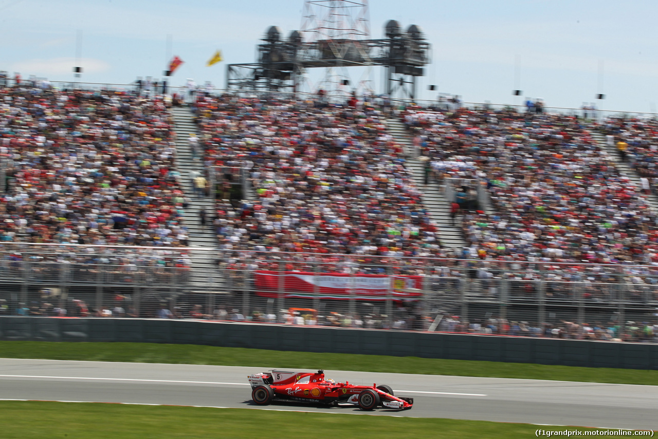 GP CANADA, 10.06.2017- Qualifiche, Sebastian Vettel (GER) Ferrari SF70H