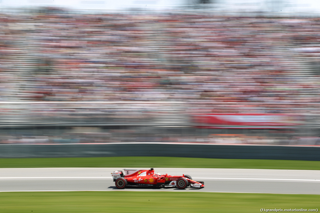 GP CANADA, 10.06.2017- Qualifiche, Sebastian Vettel (GER) Ferrari SF70H