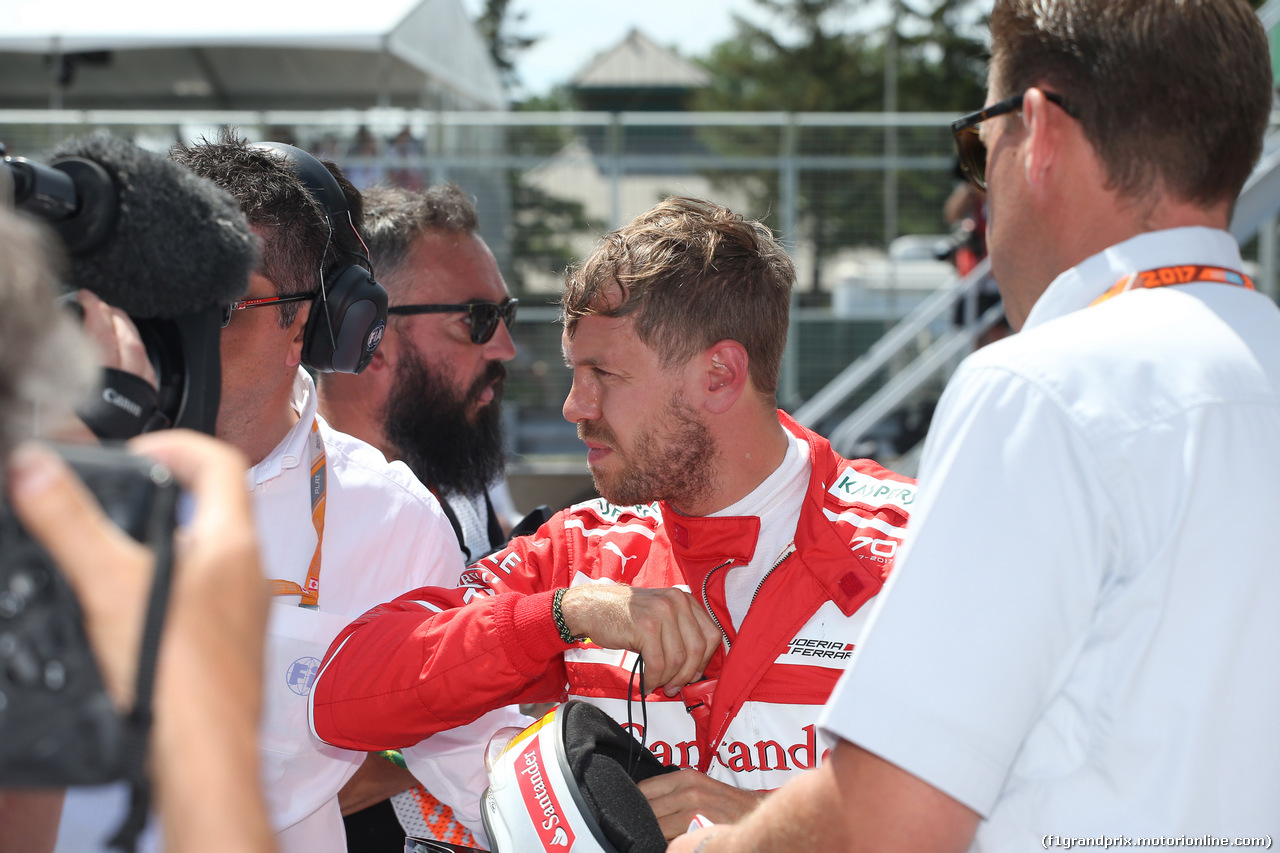 GP CANADA, 10.06.2017- Qualifiche, Sebastian Vettel (GER) Ferrari SF70H