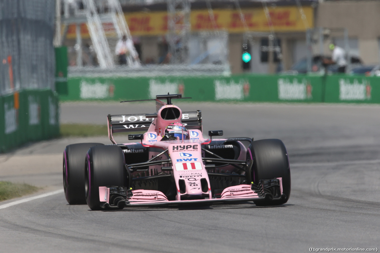 GP CANADA, 10.06.2017- Qualifiche, Sergio Perez (MEX) Sahara Force India F1 VJM010