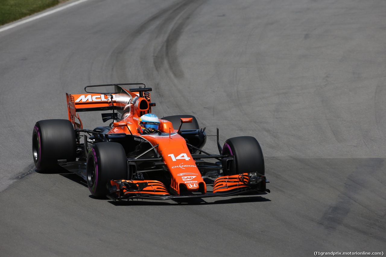 GP CANADA, 10.06.2017- Qualifiche, Fernando Alonso (ESP) McLaren Honda MCL32