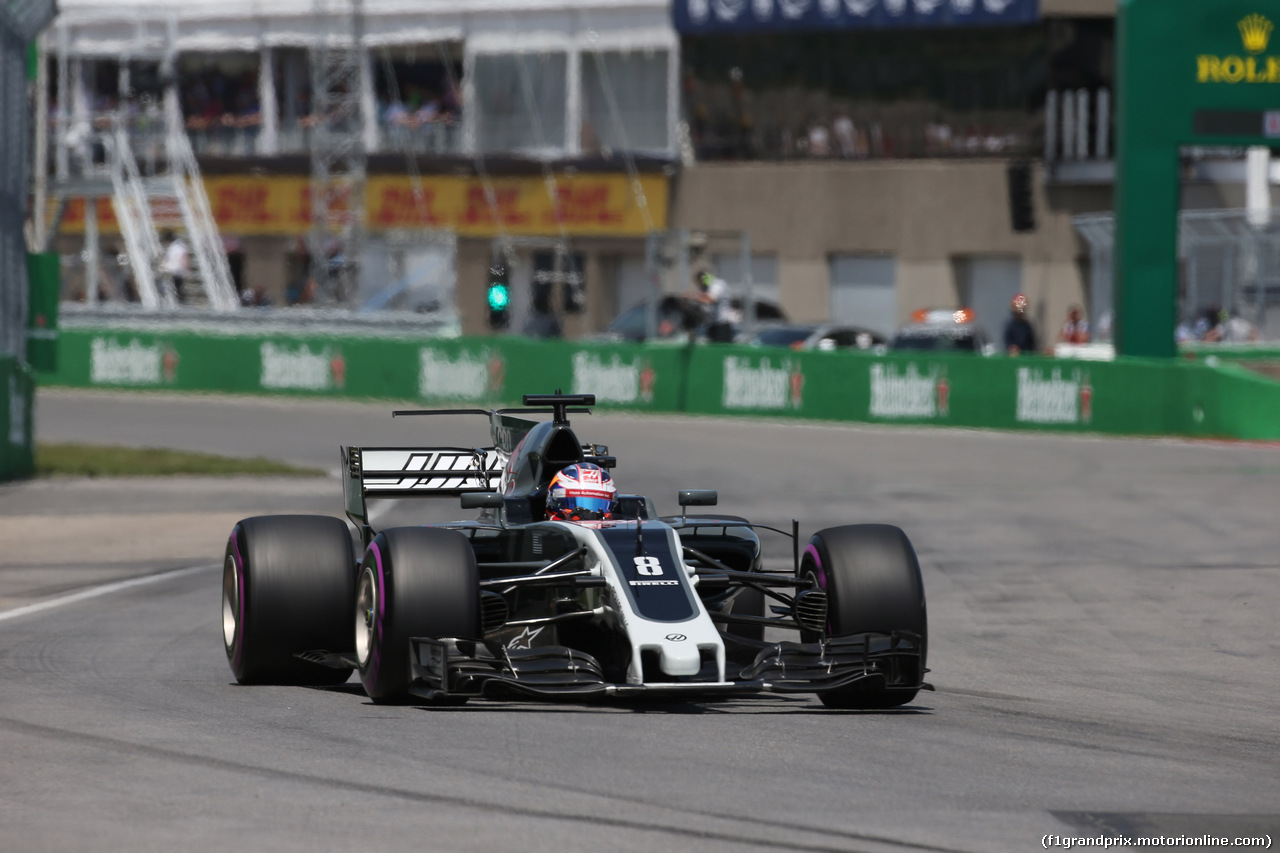 GP CANADA, 10.06.2017- Qualifiche, Romain Grosjean (FRA) Haas F1 Team VF-17