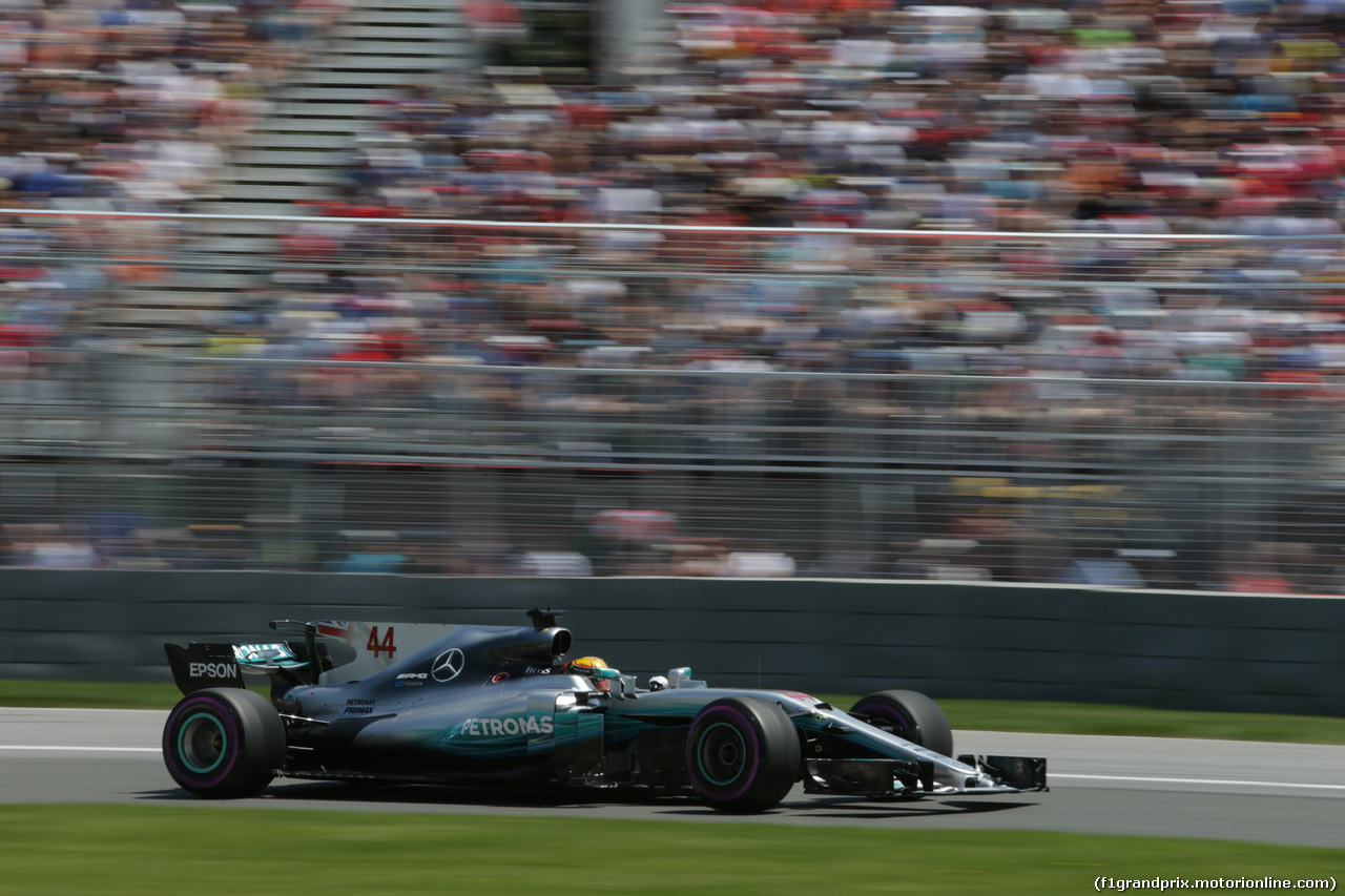 GP CANADA, 10.06.2017- Qualifiche, Lewis Hamilton (GBR) Mercedes AMG F1 W08