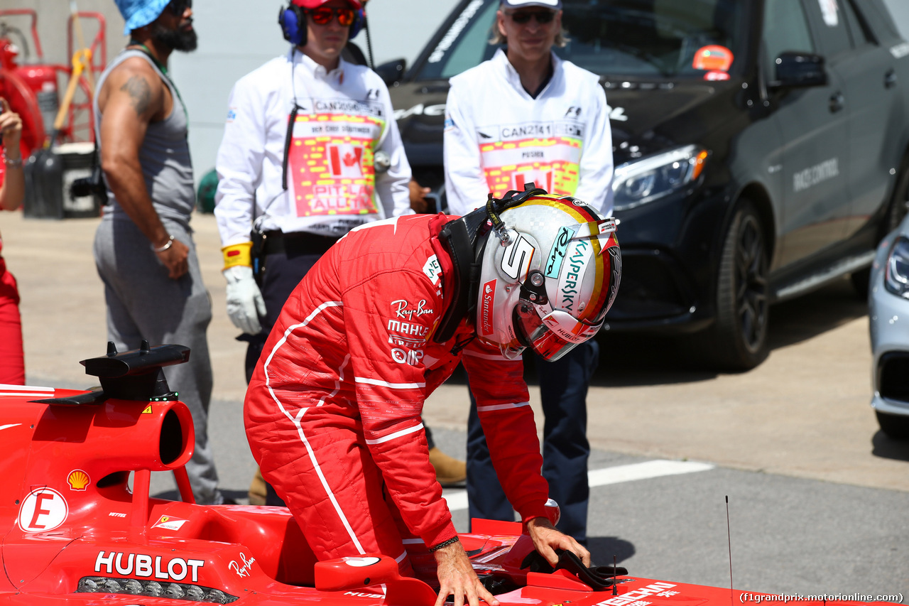 GP CANADA, 10.06.2017- Qualifiche, Sebastian Vettel (GER) Ferrari SF70H