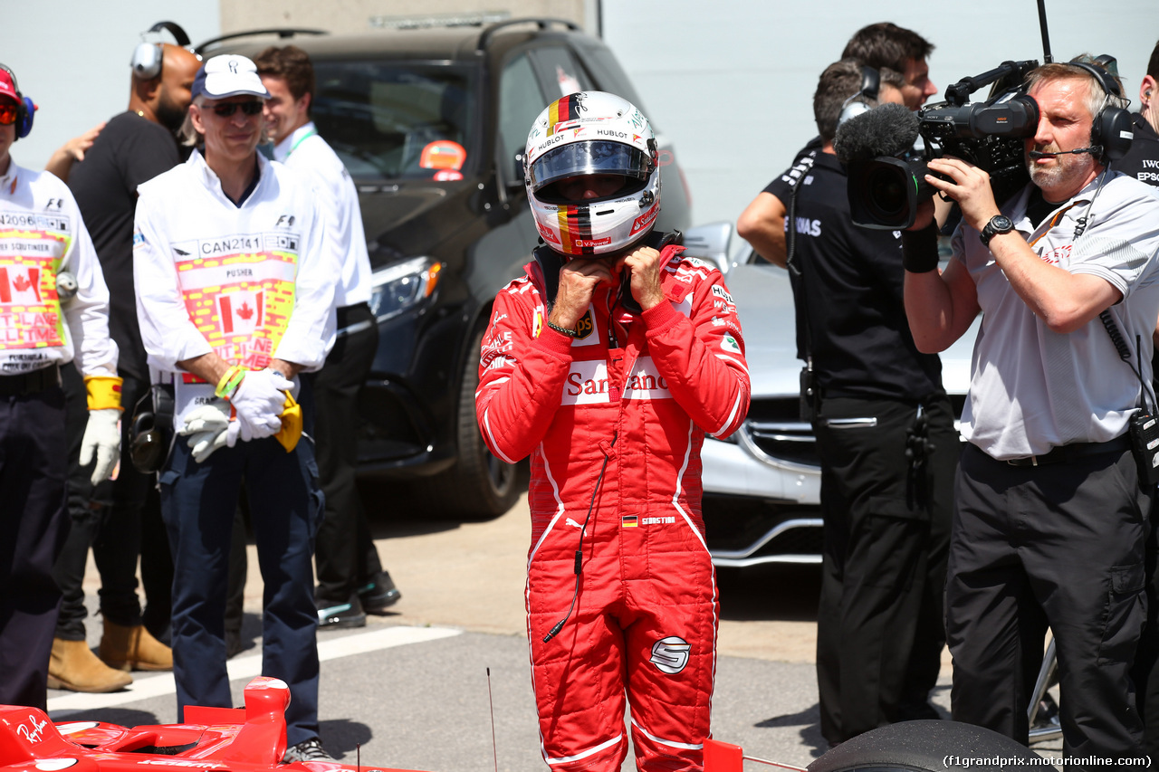 GP CANADA, 10.06.2017- Qualifiche, Sebastian Vettel (GER) Ferrari SF70H